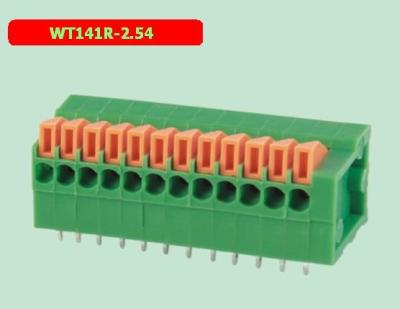 China WT141R-2.54 pcb spring terminal block factory direct sales for sale