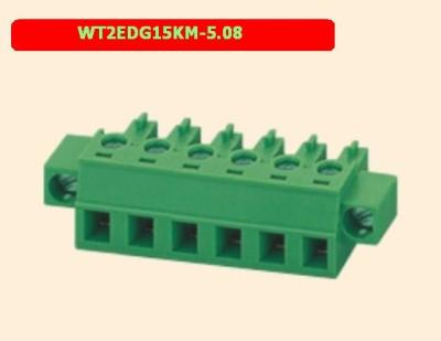 Cina WT2EDG15KM 5.08mm Pcb Terminal Block Verde 300v 8a Pcb Screw Terminal Block in vendita