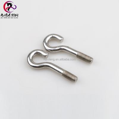 China Heavy Industry Hardware Open C Shaped 304 Stainless Steel Screw Hook for sale