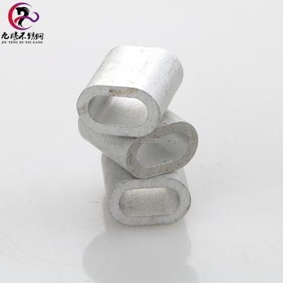 China Aluminum Rope Jiuteng Wire Rope Sleeve 18x18mm for sale