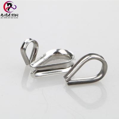 China Wire Rope Fittings Stainless Steel Wire Rope Terminal Thimble for sale