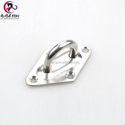 China All Wholesale Custom Rhombus 304 Stainless Steel 201 Pad Metal Eye Plate for sale