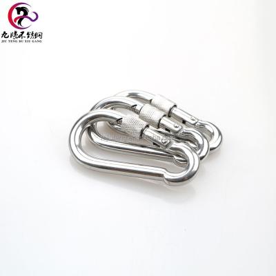 China Heavy industry Foshan jiuteng factory wholesale 304 stainless steel spring safety snap hooks with screw for dog for sale