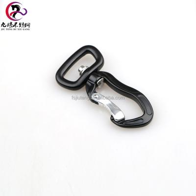 China Heavy Industry Aluminum Alloy Small Dog Leash Swivel Locking Carabiner for sale