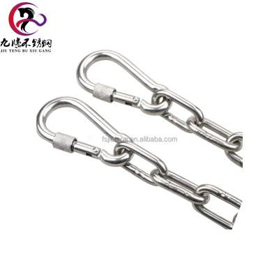 China Overhead Lift Wholesale Customized Welded Short Link Chain For Lifting 304/316 Stainless Steel DIN766 Long Chains for sale