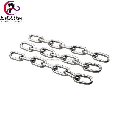 China Lifts Wholesale Various Specifications 316 Stainless Steel Long Chain Custom Weld Polished Drag Chain For Lifting for sale