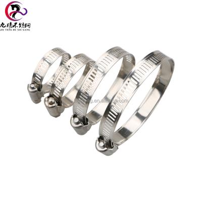 China Pipe Clamp High Quality American Kind Of Pipe Clamp 304 Stainless Steel Worm Gear Drive Pipe for sale