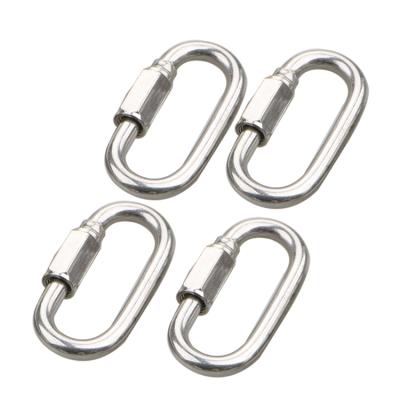 China Wholesale Heavy Industry Hammock Fixed Outdoor Sports 304 Stainless Steel 316 Link Chain Quick Connector for sale