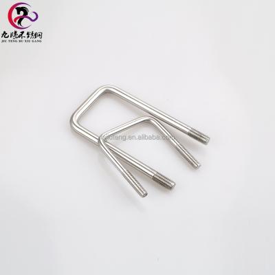 China Factory Wholesale Construction Price M3 to M36 316 304 Stainless Steel Square U Bolt for sale