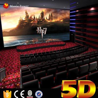 China Large Rear Pushing Movie Theater / Luxury 5d Cinema With Dynamic Chairs for sale