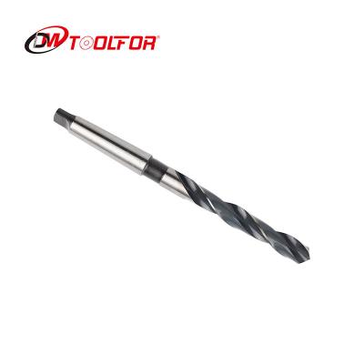 China DAMING Custom Finish Milled Morse Hss DIN345 HSS Steel Drill Bit Tapered Shank Twist Drill Bit For Metal for sale