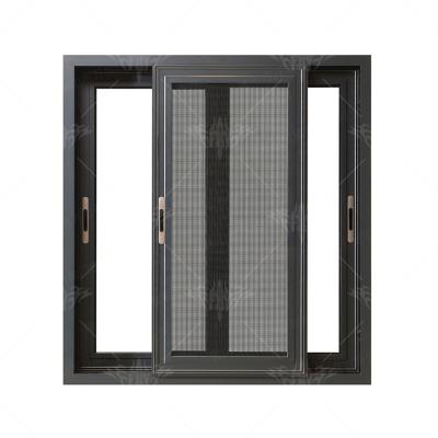 China Magnetic Screen Commercial sliding window swing out hinges slide and swing aluminium windows for sale