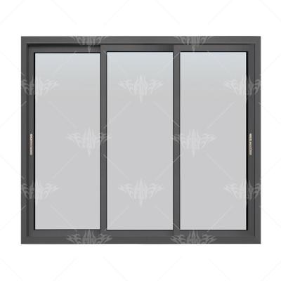 China Magnetic Screen Double glazed commercial white gambia sliding window latch grills design for sliding windows for sale