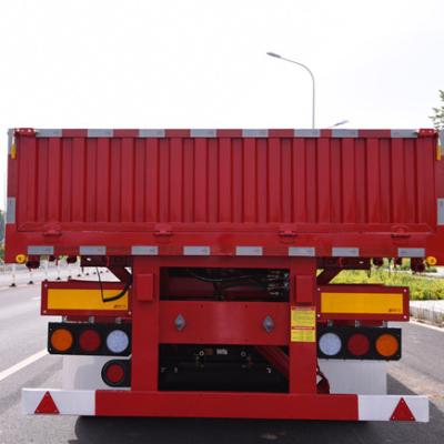 China Truck Trailer Wholesale With Reinforcement Trailers China Tipper Trailers Manufacturer Side Dump Truck Semi Trailer for sale