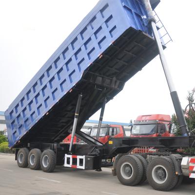 China New Design BERKLEY 3 Axle Truck Trailer End Dump Truck Trailer Jamaica Rear Dump Tipper Semi Trailer for sale