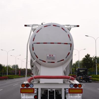 China Truck trailer strong bearing capacity with dry reinforcement powder tank truck trailer dump cargo semi-trailer for sale