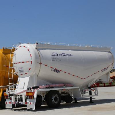 China BERKLEY Truck Trailer Storing Transporting Powder Materials Powder Tank Semi Trailer Vacuum Tanker Truck Bulk Trailer for sale