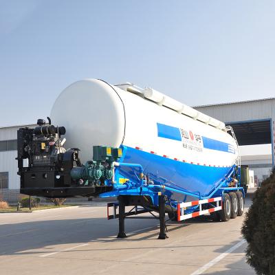 China BERKLEY 3 Axle Dry Cement Powder Tank Trailer Truck Bulk Cement Bulk Carrier Semi Trailer Truck Trailer For Sale for sale