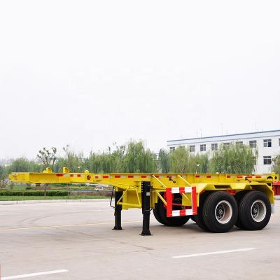 China BERKLEY Truck Trailer 20ft 40ft 2 3 Axles Transport Container Chassis Skeleton Truck Trailers Skeleton Semi Trailer for sale