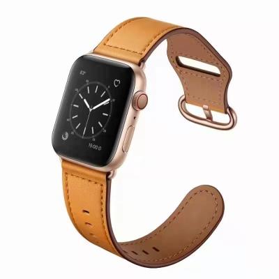 China Yida Genuine Leather Apple Watch Band Leather Strap Compatible For iwatch 7-1 SE 38 - 45MM for sale