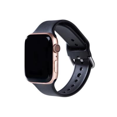 China New Arrival 38mm 42mm 40mm Soft Silicone Rubber Watch Band Rubber 44mm Bands Straps For Apple iwatch Series 5 4 3 2 1 for sale