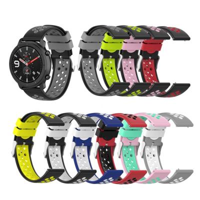 China 22mm Rubber Silicone Band Watch Strap Strap Replacements For Samsung Galaxy Watch 46mm Gear S3 for sale