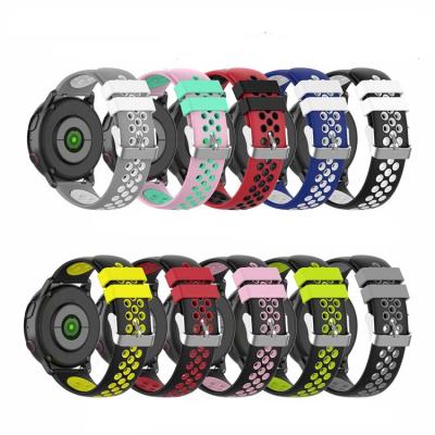 China 20mm Silicone Band Watch Strap Rubber Strap For Samsung Galaxy Watch 42mm Gear S2 Active for sale