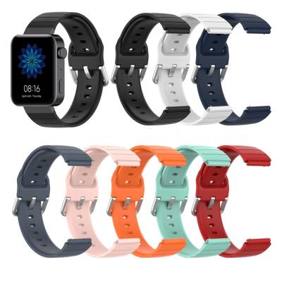 China New Arrival 18mm Soft TPU Watch Band Strap Rubber Strap For Xiaomi MI Smart Watch for sale