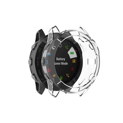 China Colorful Clear Custom TPU Smart Wrist Watch Case For Garmin fenix 6x fenix6X for sale