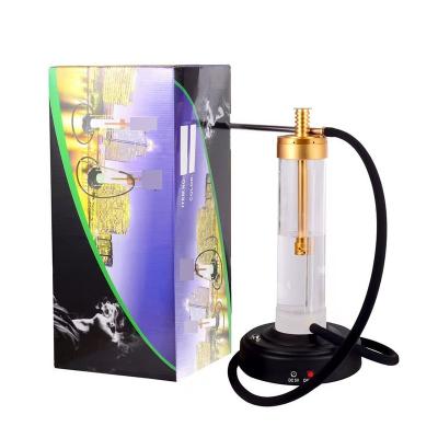 China 2021 Hot Selling Large Head E hukkah Hookah LED Egyptian Shisha Tobacco Or Hookah Sheshas Clear Acrylic Hookah Shisha Narguile With Laser LED Hooka Set for sale