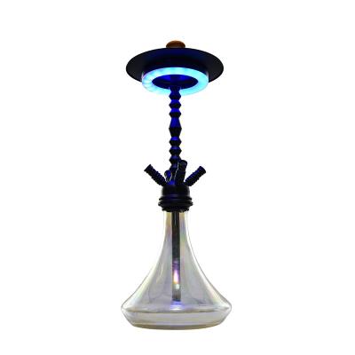 China 2021 New Style 2021 New Style Rechargeable Shisha Accessories 8 Tray Magnetic Led Ring Light Hookah With 16 Colors for sale