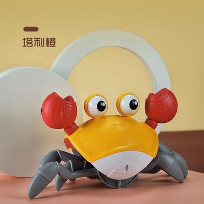 China Cartoon toy 2021 children's electromagnetic induction cute mini crab filler toy to avoid obstacles educational children's educational toys for sale