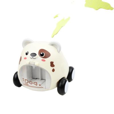 China 2021 Pets Slingshot Car Parent-child Inertia Car Parent-child Inertia Toy Cartoon Car Diecast Interactive Toys Super Hot Cute Children's Toys for sale