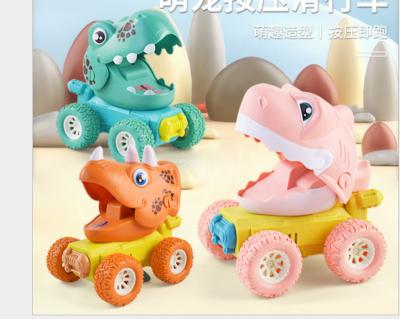 China Best-selling Rubbing Toy Learn Dinosaur Car Lightweight Durable Push And Go Toy For Children for sale