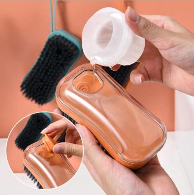 China 2021 New Style Cleaning Brush Automatic Household Laundry Brush Refill Soft Plasic Single Plastic Clothes And Shoes Shoe Brush Soft Wool for sale