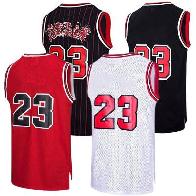 China #23 Michael Jersey Wholesale Men Bull Shirts Basketball Tee Embroidery Wear Antibacterial Sports Invest Uniform for sale