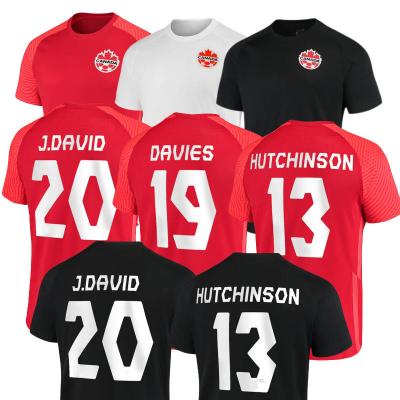 China Shirts & 13 Hutchinson 19 Davies 20 Jonathan David Canada National Soccer Jersey 2022 Away 3rd Shirts Men Soccer Uniform Main Wear for sale