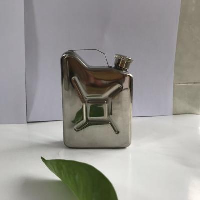 China Modern Hip Flask Jerry Can 5oz Stainless Steel Mirror Finish for sale