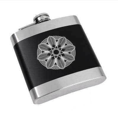 China New Sales Modern Custom Logo 6 Ounce 8 Ounce Bargain Hip Flask Stainless Alcohol Hip Flask for sale