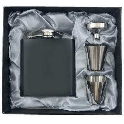 China Drinking Flask and Funnel Wholesale Premium GIFT Hip Metal Stainless Steel Set Liquor Flask Set Stainless Steel for sale