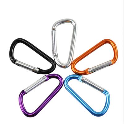 China General Industry Factory Wholesale Carabiner D Clip For Outdoor Lock Key Clip Hook Climbing Chain Tool for sale