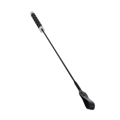 China Sustainable Riding Crop Dog Whip Cat Training Toy Leather Pat Interactive Whip for sale