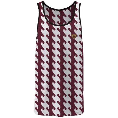 China 2022 Summer Design Men's Breathable Sublimation Basketball Top Basketball Tank Top for sale