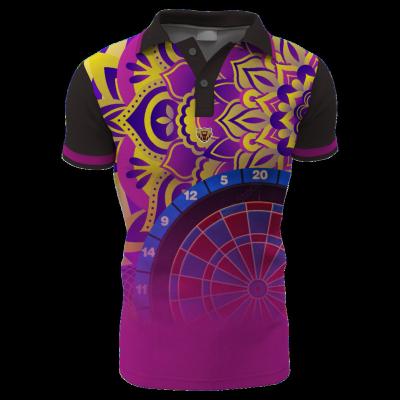 China 100% Custom Logo New Design Darts Polo Shirts Latest Design Polyester Dart Shirts for sale