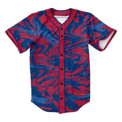 China Breathable Custom Baseball Jersey Team Baseball Uniforms OEM Sublimation Baseball Shirts Unisex Customized for sale