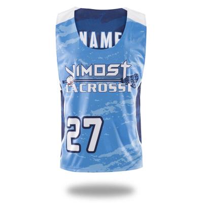 China 100% Factory Made OEM Lacrosse Team POLYESTER Lacrosse Tank Top Custom Vimost Reversible Lacrosse Aprons Lacrosse Uniform for sale