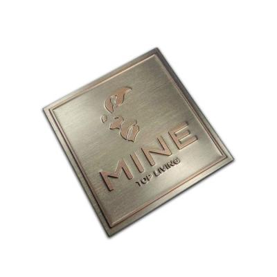 China All Countries Customized Aluminum Nameplates Brushed Printed Metal Label Perfume Labels Metal Signs Stainless for sale