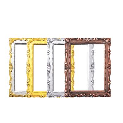 China Plastic brand new style plastic frame for wooden plaque plate frame for wooden plaques around photo fram for sale