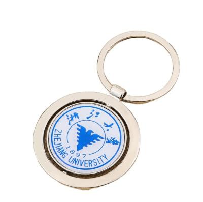 China Low MOQ Luxury High Quality Epoxy Enamel Process Custom Die Casting Metal Key Chain for sale