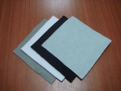 China White / Black Short Fiber Needle Punched Geotextile / Non Woven Geotextile for sale